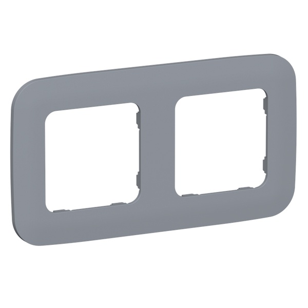 Рамка 2-местная ИЭК FLITE Artistic РУ-2-А-ФлМ маренго