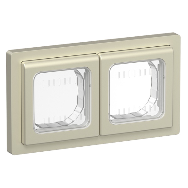 Рамка 2-местная ИЭК FLITE IP55 Рпро-2-55-ФлШ шампань