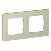 Рамка 2-местная ИЭК FLITE Classic РУ-2-К-ФлШ шампань