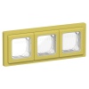 Рамка 3-местная ИЭК FLITE IP55 Рпро-3-55-ФлЖК желтый карри