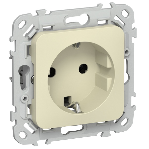 Розетка с заземлением ИЭК FLITE РС11-0-ФлН 16А навахо