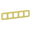 Рамка 5-местная ИЭК FLITE Artistic РУ-5-А-ФлЖК желтый карри