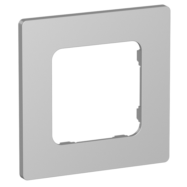 Рамка 1-местная ИЭК FLITE Classic РУ-1-К-ФлА алюминий