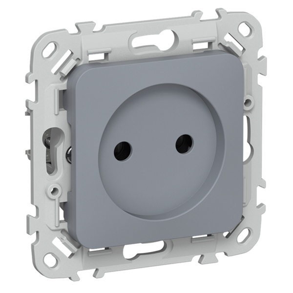 Розетка без заземления ИЭК FLITE РС01-0-ФлМ 10А маренго