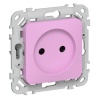 Розетка без заземления ИЭК FLITE РС01-0-ФлПр 10А пурпурный
