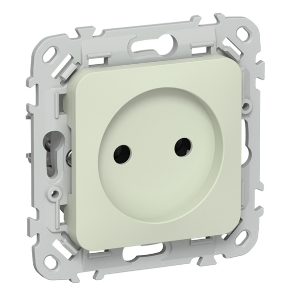 Розетка без заземления ИЭК FLITE РСш01-0-ФлП 10А шторки панг