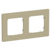 Рамка 2-местная ИЭК FLITE Classic РУ-2-К-ФлХ хаки