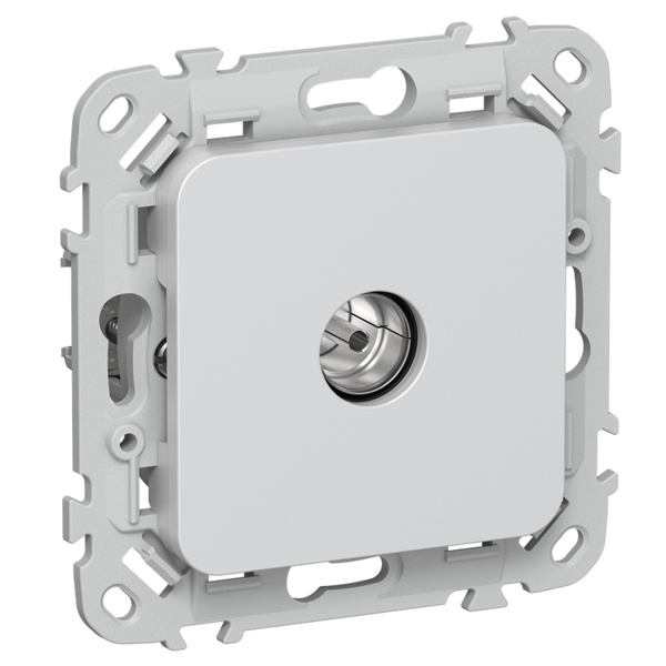 Розетка TV экранированная оконечная тип M ИЭК FLITE РТВм-1-1-1-ФлЖ жемчуг