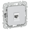 Розетка компьютерная ИЭК FLITE РК5е-1-0-ФлЖ RJ45 кат.5E UTP жемчуг