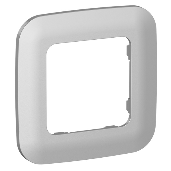 Рамка 1-местная ИЭК FLITE Artistic РУ-1-А-ФлА алюминий