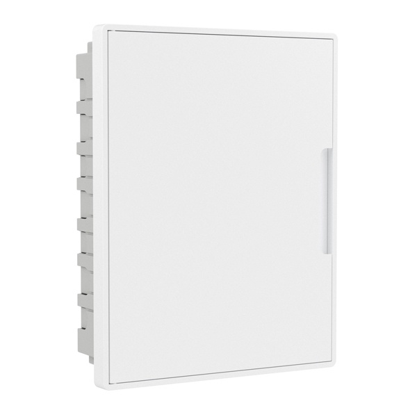 Щиток встраиваемый для полых стен слаботочный DKC FRAME 24м белая дверца, плата, розетки IP40 белый