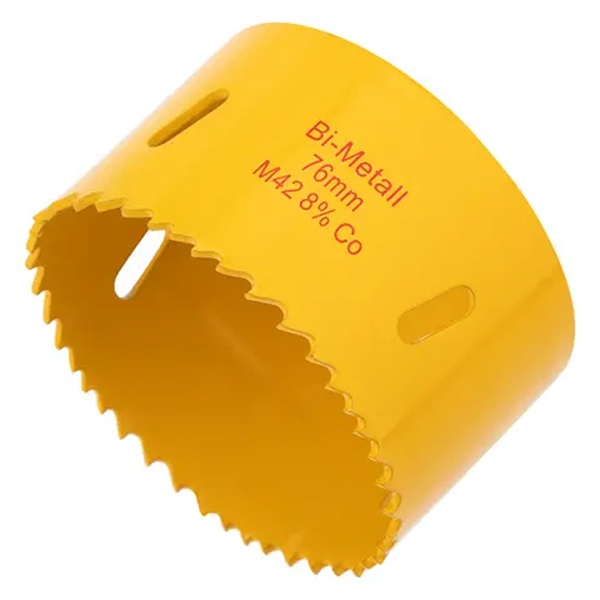 Коронка Kranz Bimetal 76 мм для металла, пластика, дерева, гипсокартона