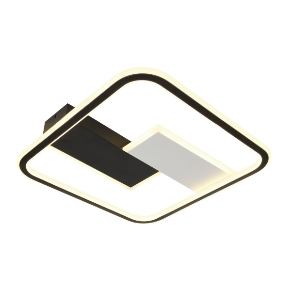 Светильник потолочный светодиодный ЭРА Модерн Henri CLL-1 104W 3000-6500K RC черный с ДУ