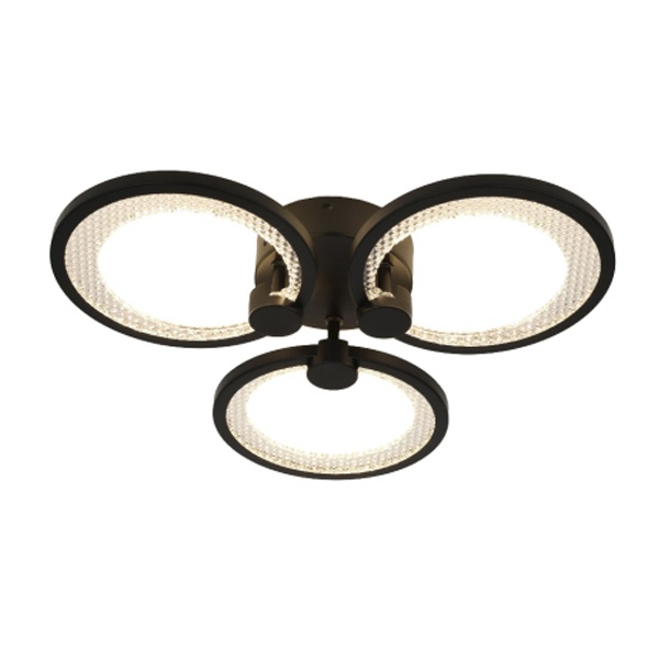 Светильник потолочный светодиодный ЭРА Модерн Odry CLL-1 46W 3000-6500K RC черный с ДУ