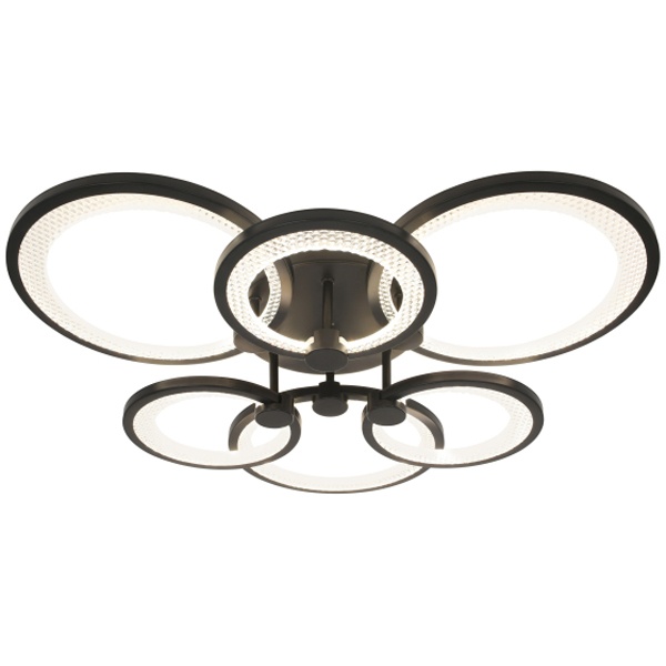 Светильник потолочный светодиодный ЭРА Модерн Odry CLL-1 117W 3000-6500K RC черный с ДУ