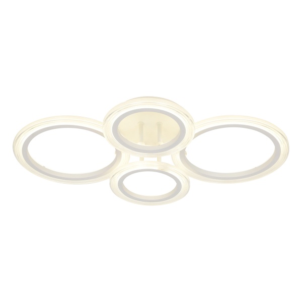 Светильник потолочный светодиодный ЭРА Модерн Ring CLL-1 59W 3000-6500K RC белый с ДУ