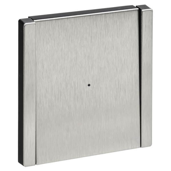 Выключатель одноклавишный с индикацией ИЭК FORTE&PIANO 10А FP702M металл никель