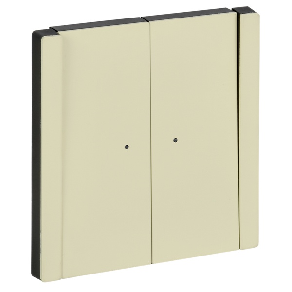 Переключатель двухклавишный с индикацией ИЭК FORTE&PIANO FP808M 10А металл слоновая кость (бежевый)