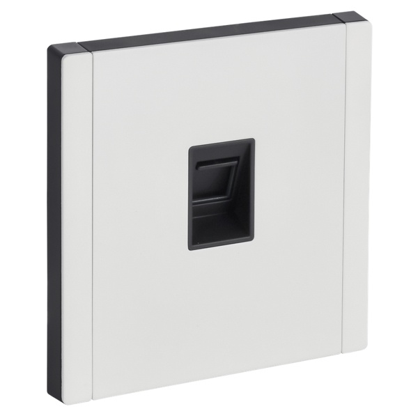 Розетка компьютерная RJ45 кат.5E ИЭК FORTE&PIANO FP232M металл белый