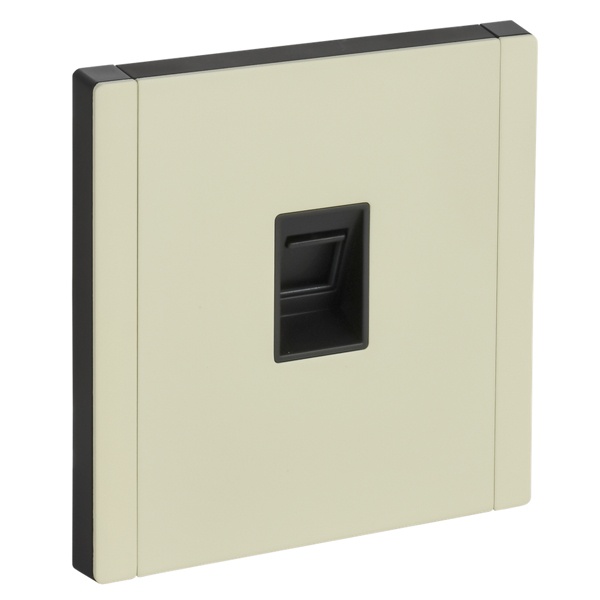 Розетка компьютерная RJ45 кат.6 ИЭК FORTE&PIANO FP831M металл слоновая кость (бежевый)