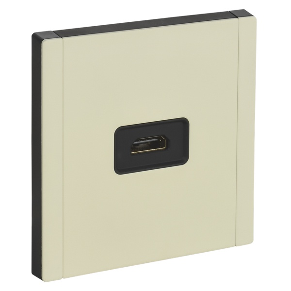 Розетка HDMI ИЭК FORTE&PIANO FP840M металл слоновая кость (бежевый)