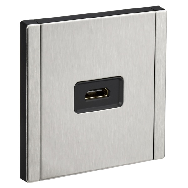 Розетка HDMI ИЭК FORTE&PIANO FP740M металл никель