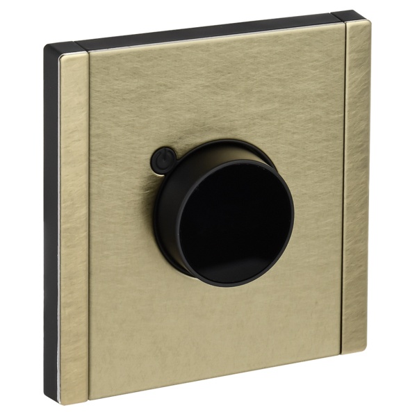 Термостат электронный с индикацией ИЭК FORTE&PIANO FP652M с датчиком 2,4м металл шампань