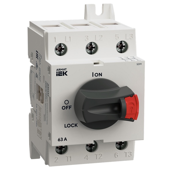 Выключатель-разъединитель ИЭК ARMAT SDM 3P 63А