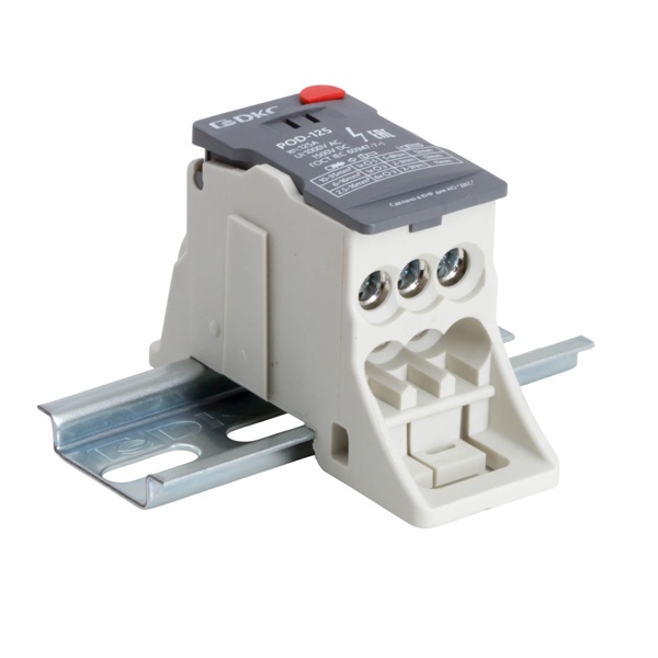 Блок распределительный DKC 1П 125А 1x35 мм2, 7х16 мм2  винтовой зажим