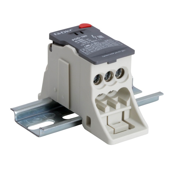 Блок распределительный DKC 1П 160А 1x70 мм2, 7х16 мм2  винтовой зажим