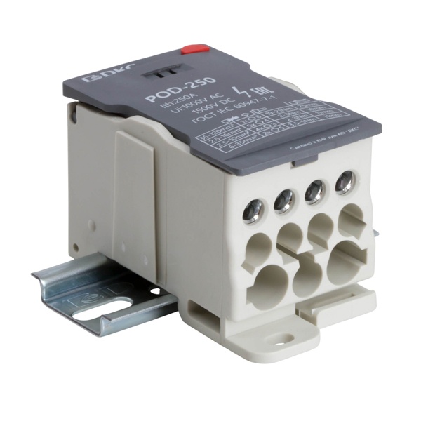 Блок распределительный DKC 1П 225А 1x120 мм2, 2x35 мм2, 5x16 мм2, 4х10 мм2  винтовой зажим