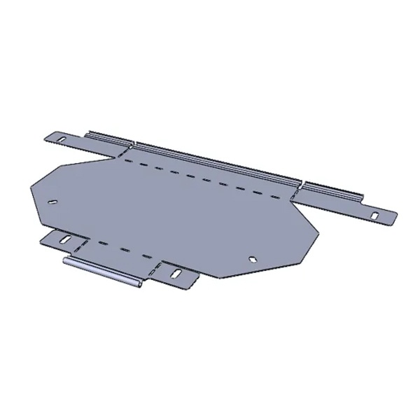 Угол горизонтальный EKF 90 град. для металлического лотка 100х100 (плоский) 0,7мм