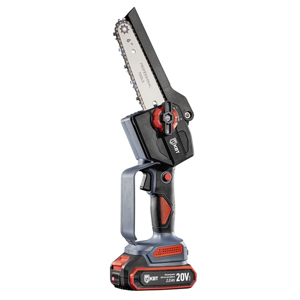 Пила КВТ цепная аккумуляторная CBS-20-06 Профи бесщеточная с размером шины 6 дюймов (15 см)