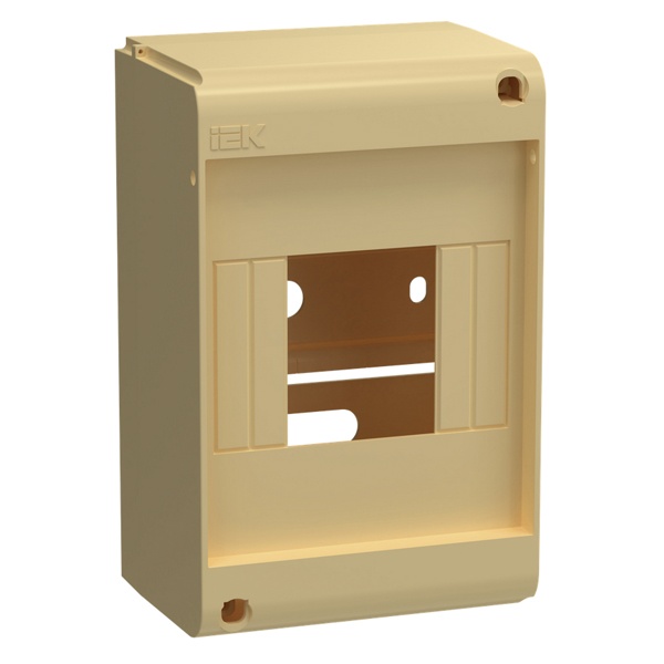 Корпус накладной пластиковый ИЭК UNION КМПн-4 4 модуля без двери IP20 сосна