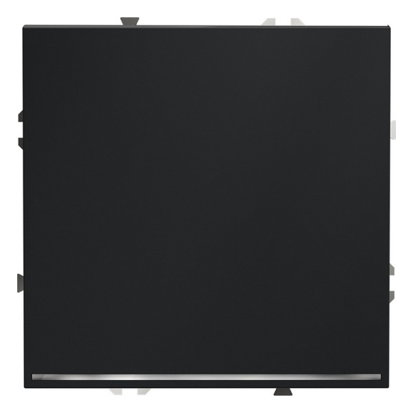 Выключатель одноклавишный встраиваемый Voltum S70 с подсветкой 10А графит