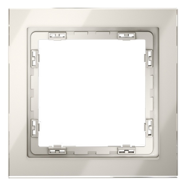 Рамка стеклянная Voltum S70 на 1 пост кашемир