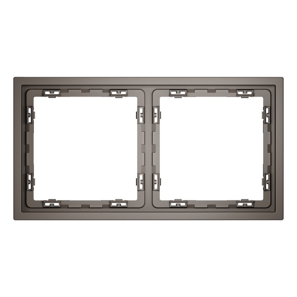 Рамка пластиковая Voltum S70 на 2 пост капучино