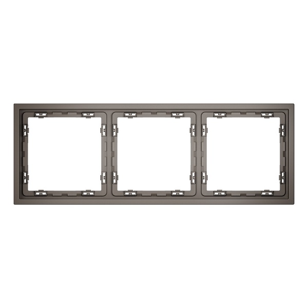 Рамка пластиковая Voltum S70 на 3 пост капучино