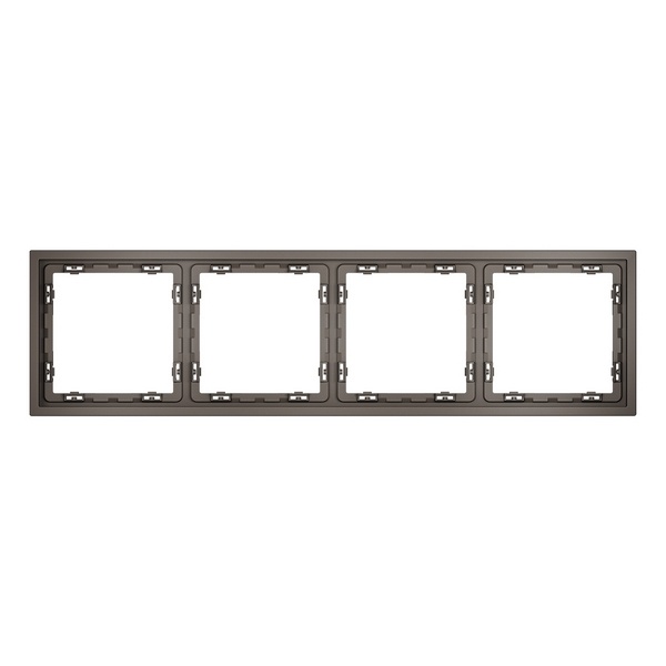 Рамка пластиковая Voltum S70 на 4 пост капучино