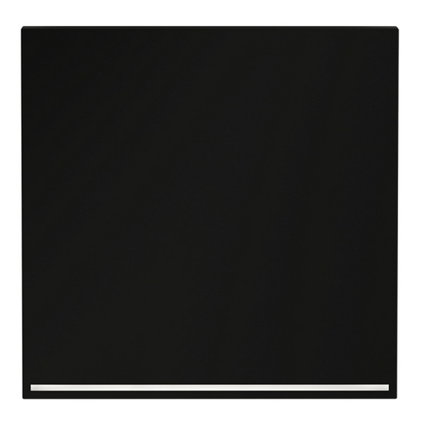 Клавиша Voltum S70 для выключателя/переключателя одноклавишного с подсветкой черный матовый