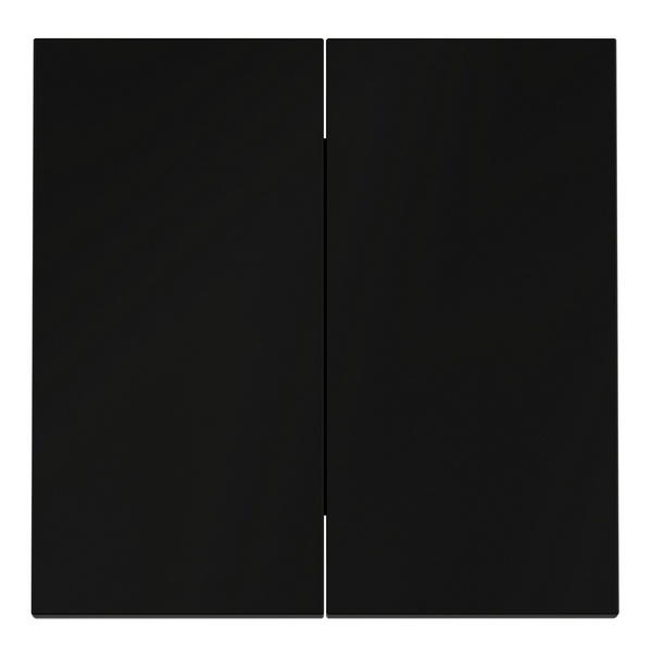 Клавиши Voltum S70 для выключателя/переключателя двухклавишного черный матовый