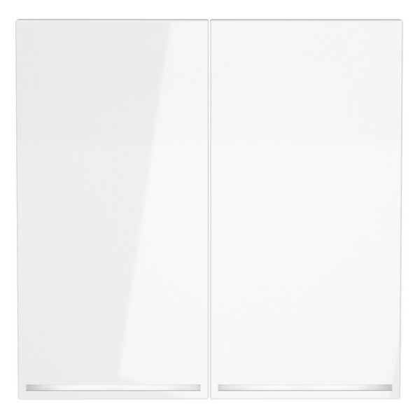 Клавиши Voltum S70 для выключателя/переключателя двухклавишного с подсветкой белый глянцевый