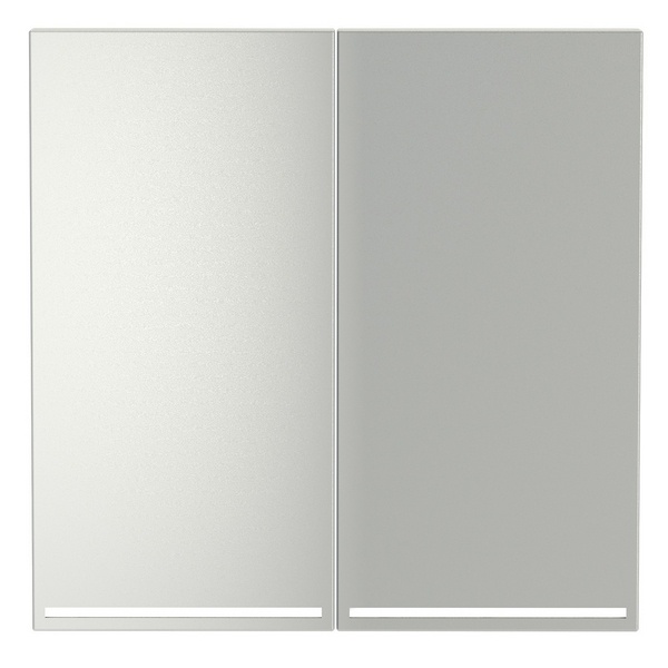 Клавиши Voltum S70 для выключателя/переключателя двухклавишного с подсветкой сталь