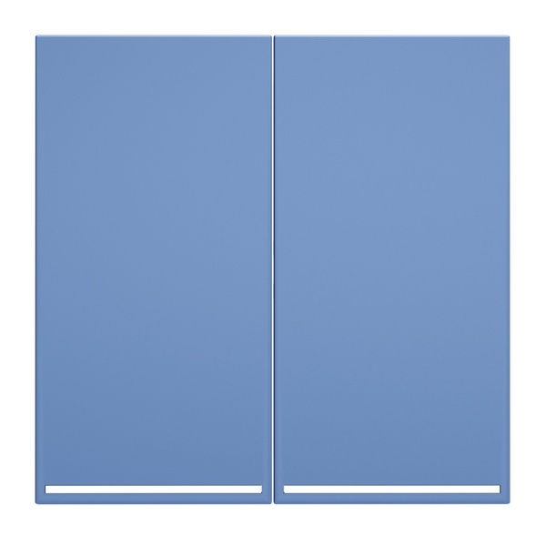 Клавиши Voltum S70 для выключателя/переключателя двухклавишного с подсветкой деним