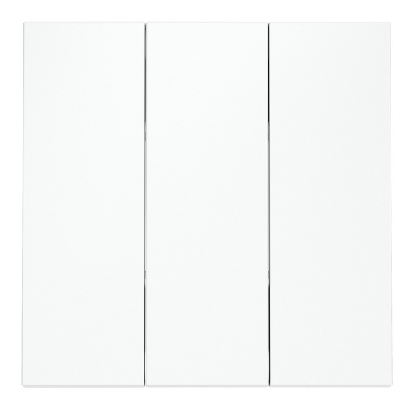 Клавиши Voltum S70 для выключателя/переключателя трехклавишного белый матовый