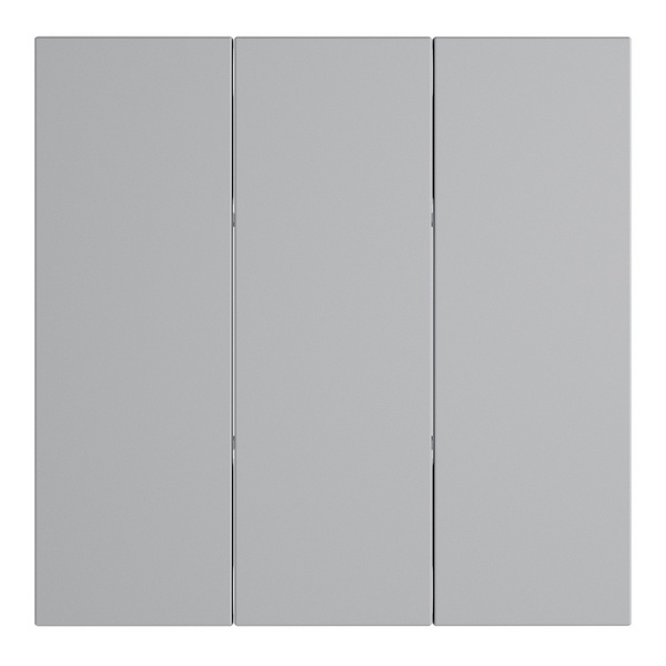 Клавиши Voltum S70 для выключателя/переключателя трехклавишного серый