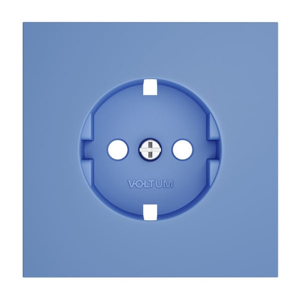 Накладка Voltum S70 для розетки с заземлением деним