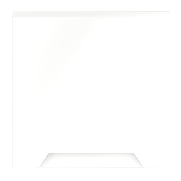 Накладка Voltum S70 для розетки с заземлением защитными шторками и крышкой белый матовый