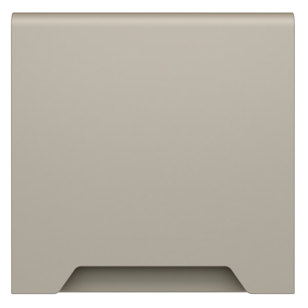 Накладка Voltum S70 для розетки с заземлением защитными шторками и крышкой кашемир