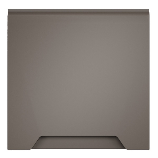 Накладка Voltum S70 для розетки с заземлением защитными шторками и крышкой капучино